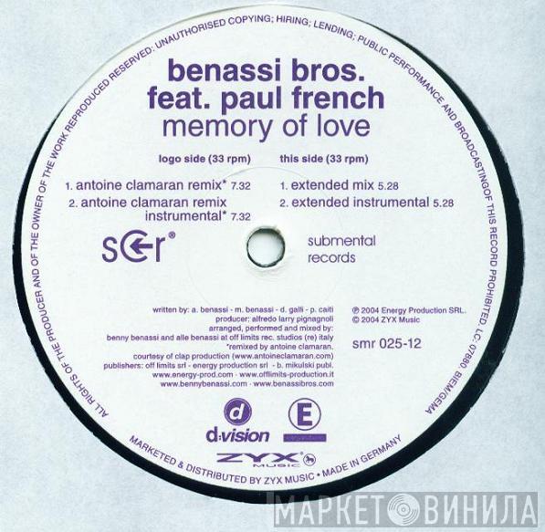 Benassi Bros., Paul French  - Memory Of Love