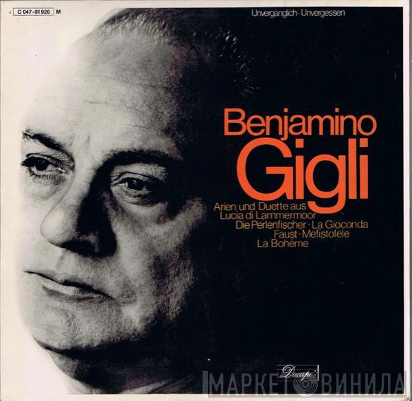  Beniamino Gigli  - Arien Und Duette Aus Lucia Di Lammermoor - Die Perlenfischer - La Gioconda - Faust - Mefistofele - La Bohème