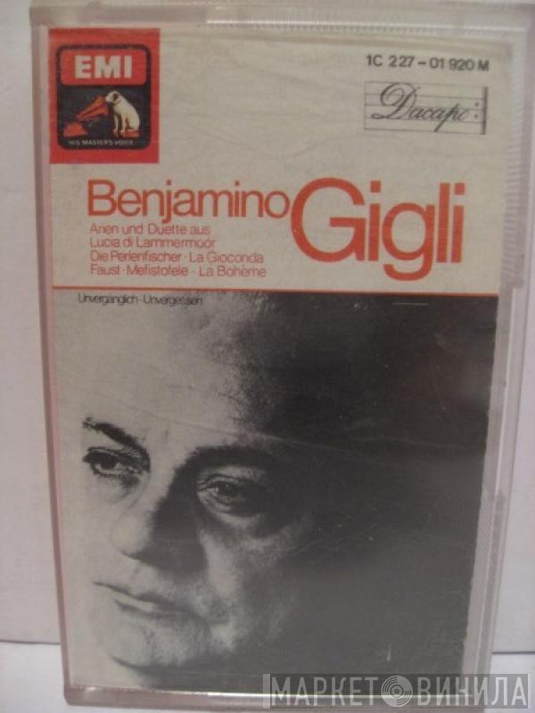  Beniamino Gigli  - Arien Und Duette Aus Lucia Di Lammermoor - Die Perlenfischer - La Gioconda - Faust - Mefistofele - La Bohème