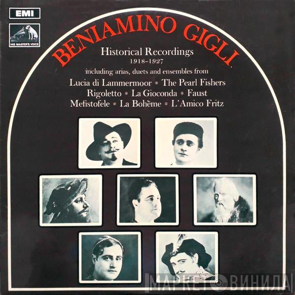  Beniamino Gigli  - Historical Recordings 1918-1927