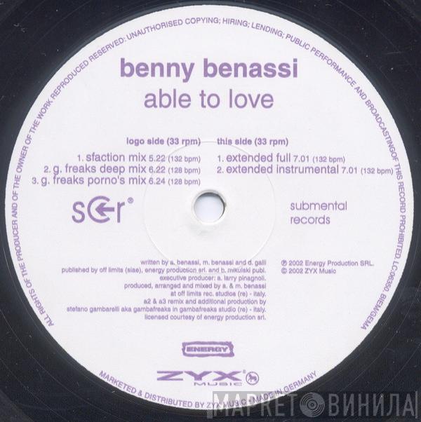 Benny Benassi - Able To Love