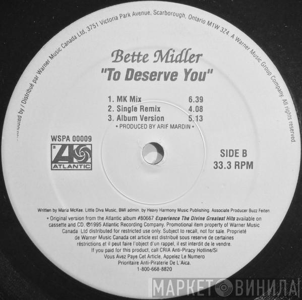  Bette Midler  - To Deserve You