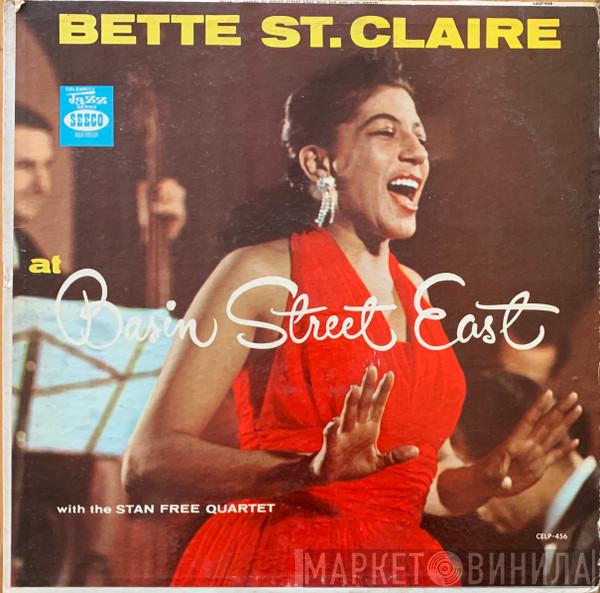 Betty St. Claire, The Stan Free Quartet - At Basin Street East