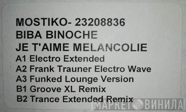 Biba Binoche - Je T'aime Mélancolie (The Remixes)