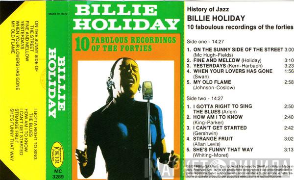  Billie Holiday  - 10 Fabulous Recordings Of The Forties