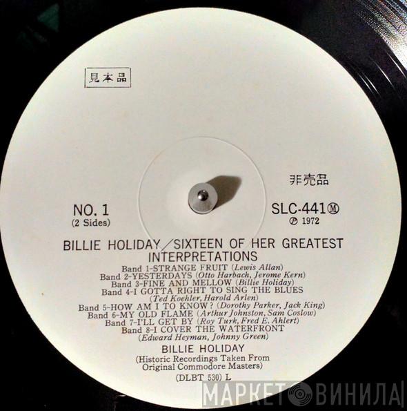  Billie Holiday  - Sixteen Of Her Greatest Interpretations