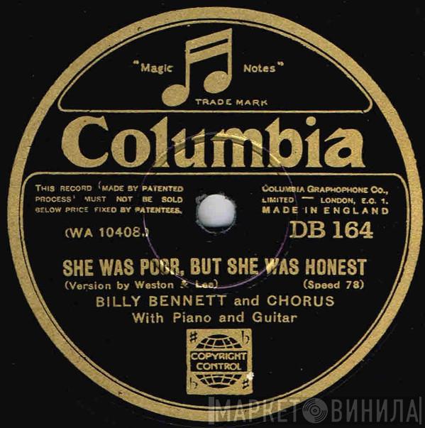 Billy Bennett  - She Was Poor But She Was Honest / Don't Send My Boy To Prison