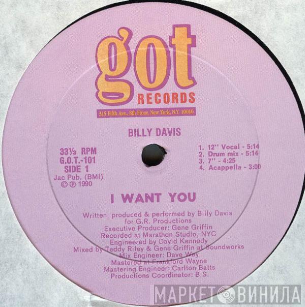 Billy Davis  - I Want You