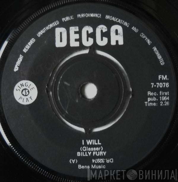  Billy Fury  - I Will