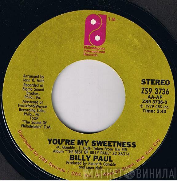  Billy Paul  - You're My Sweetness / Me & Mrs. Jones