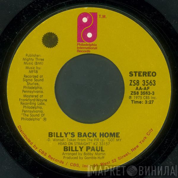  Billy Paul  - Billy's Back Home