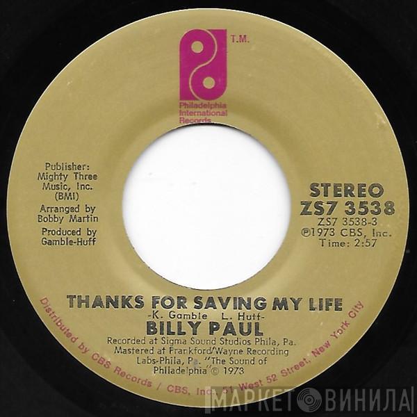 Billy Paul - Thanks For Saving My Life