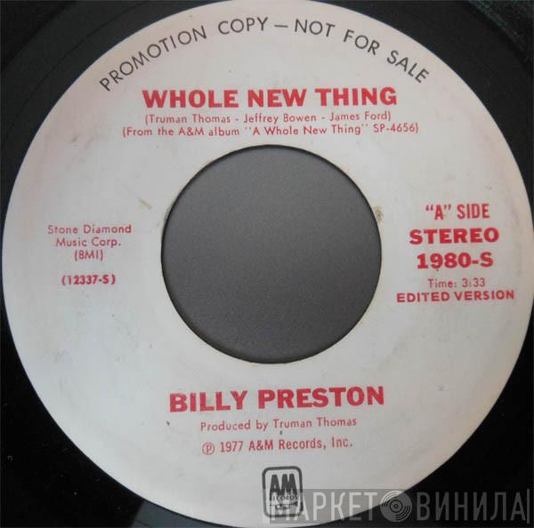  Billy Preston  - Whole New Thing / Wide Stride
