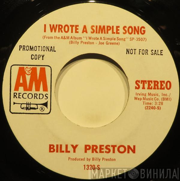  Billy Preston  - I Wrote A Simple Song