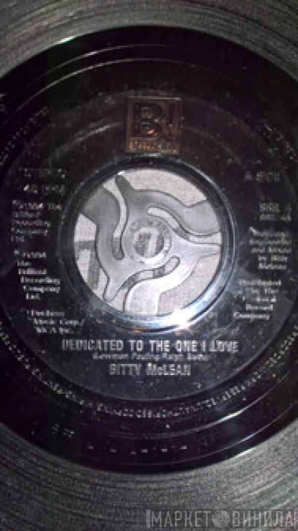  Bitty Mclean  - Dedicated To The One I Love