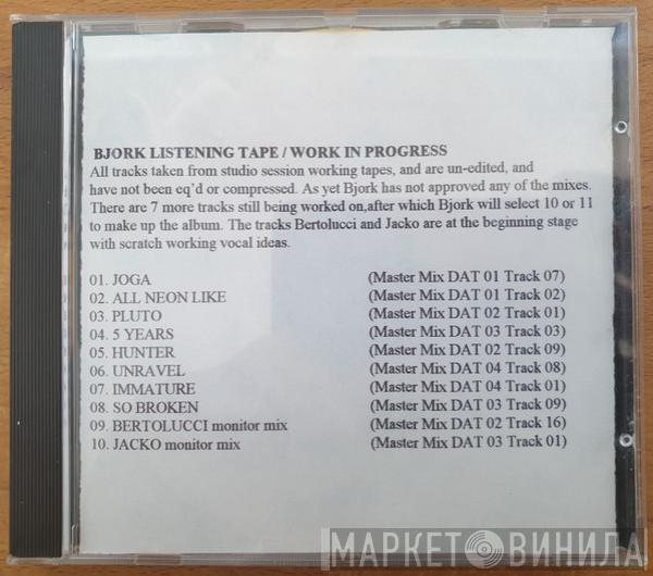  Björk  - Bjork Listening Tape / Work In Progress