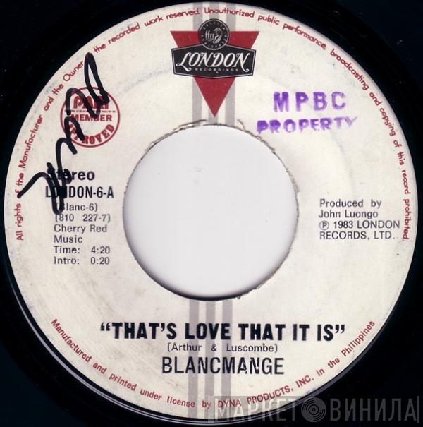  Blancmange  - That's Love, That It Is
