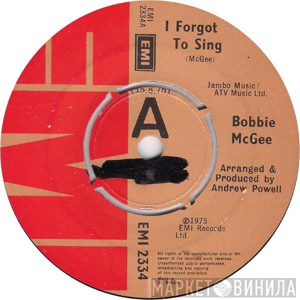 Bobbie McGee - I Forgot To Sing