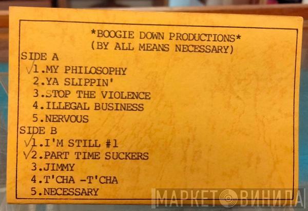  Boogie Down Productions  - By All Means Necessary