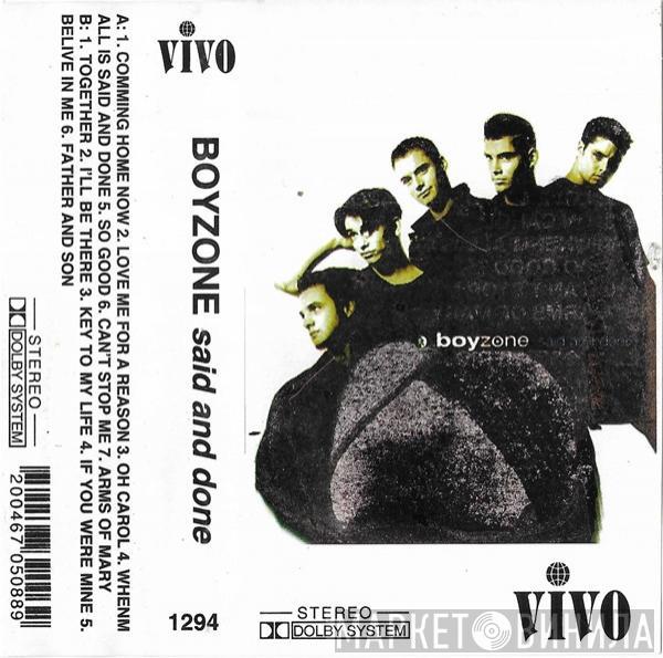  Boyzone  - Said And Done