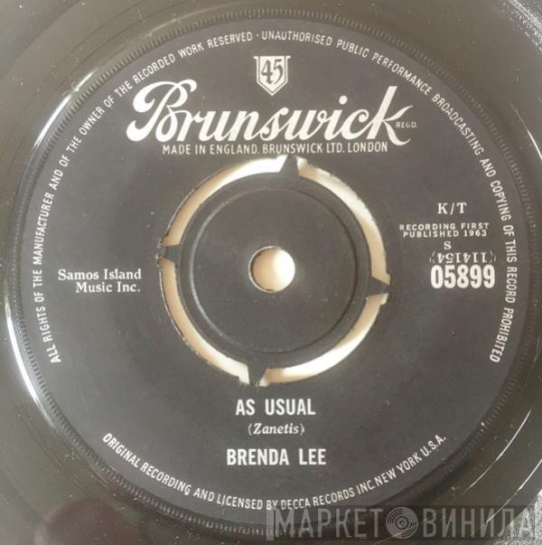  Brenda Lee  - As Usual / Lonely Lonely Lonely Me