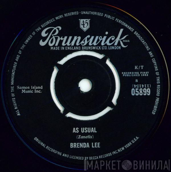 Brenda Lee  - As Usual / Lonely Lonely Lonely Me