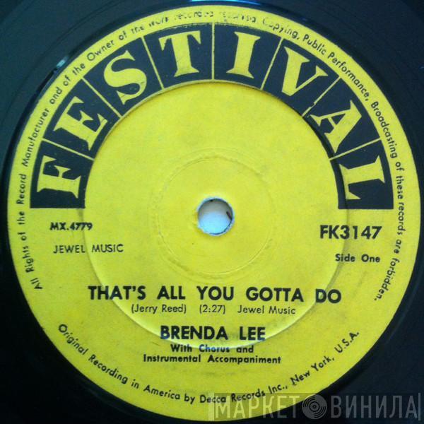  Brenda Lee  - I'm Sorry / That's All You Gotta Do