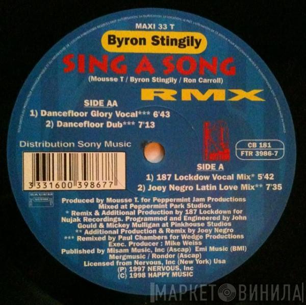  Byron Stingily  - Sing A Song (Remixes)