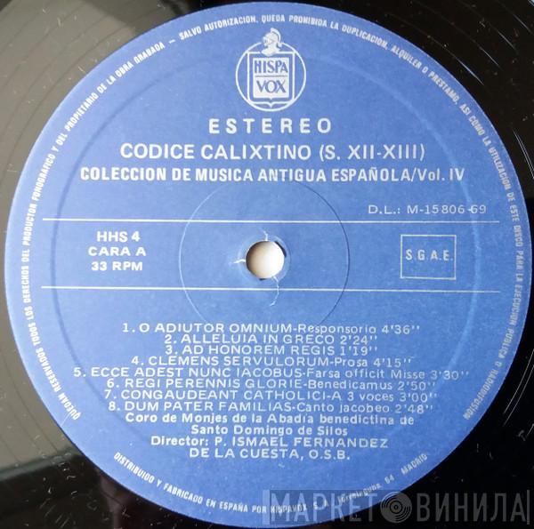 Códice Calixtino, Coro De Monjes Del Monasterio De Santo Domingo De Silos - Codice Calixtino (Siglos XII-XIII) Antifonario Mozarábe (Siglo IX)