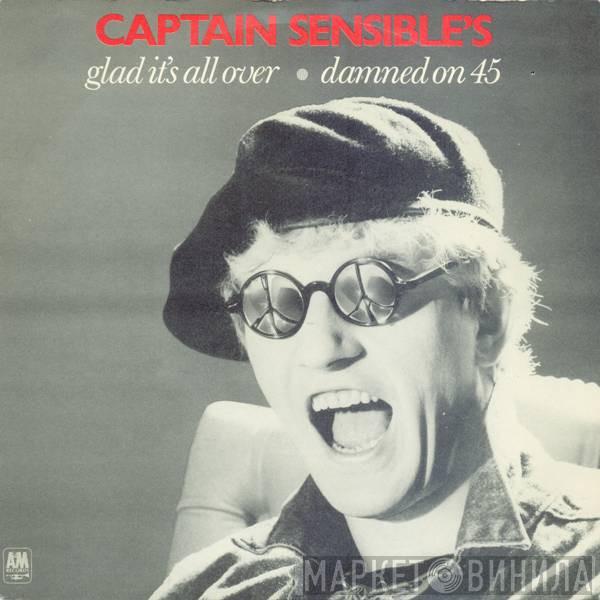  Captain Sensible  - Glad It's All Over / Damned On 45