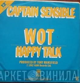  Captain Sensible  - WOT b/w Happy Talk