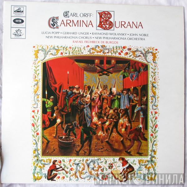 - Carl Orff , Lucia Popp , Gerhard Unger , Raymond Wolansky , John Noble , New Philharmonia Chorus , New Philharmonia Orchestra  Rafael Frühbeck De Burgos  - Carmina Burana, Cantiones Profanae