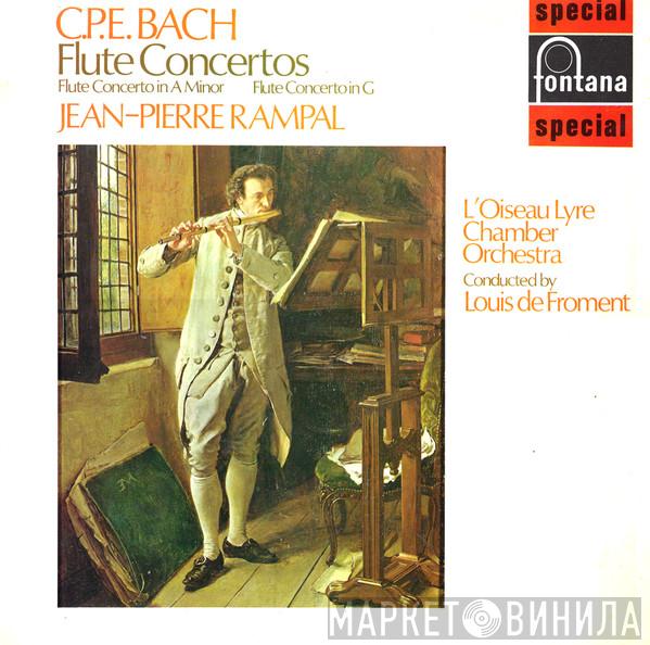 Carl Philipp Emanuel Bach, Jean-Pierre Rampal, Ensemble Orchestral De L'Oiseau-Lyre, Louis De Froment - Flute Concerto In A Minor / Flute Concerto In G