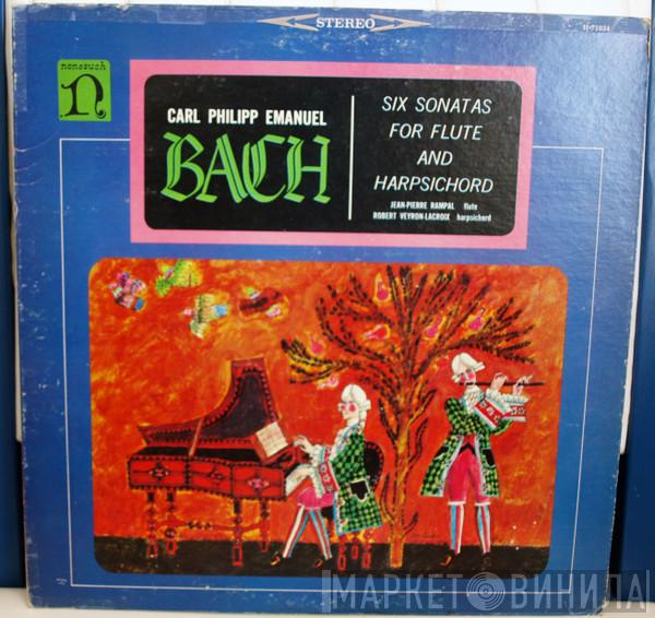 , Carl Philipp Emanuel Bach , Jean-Pierre Rampal  Robert Veyron-Lacroix  - Six Sonatas For Flute And Harpsichord