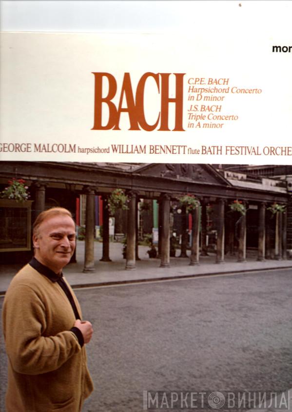 Carl Philipp Emanuel Bach Johann Sebastian Bach Yehudi Menuhin George Malcolm William Bennett  Bath Festival Orchestra  - Harpsichord Concerto In D Minor / Triple Concerto In A Minor