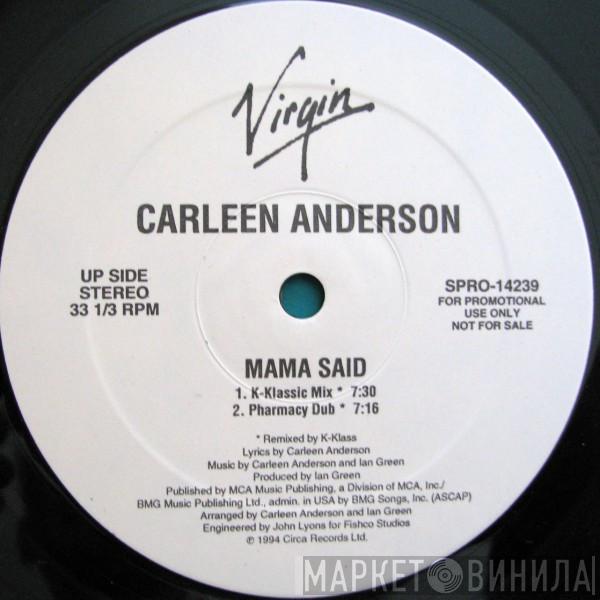  Carleen Anderson  - Mama Said