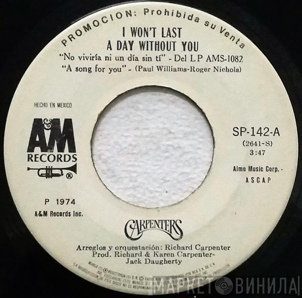  Carpenters  - I Won't Last A Day Without You = No Viviria Ni Un Dia Sin Ti