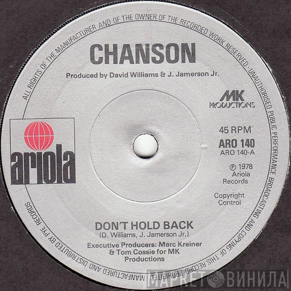 Chanson - Don't Hold Back