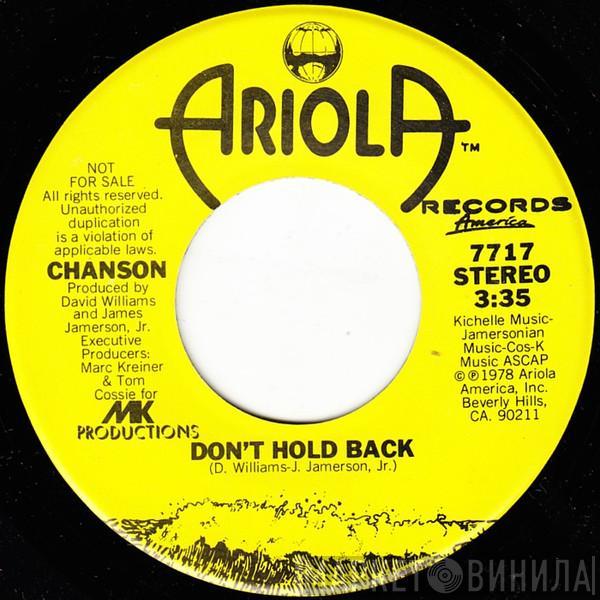  Chanson  - Don't Hold Back