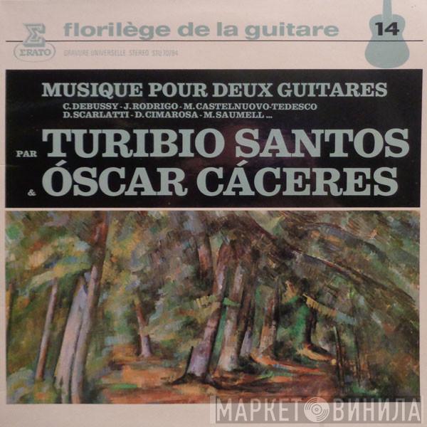 , Claude Debussy , Joaquín Rodrigo , Mario Castelnuovo Tedesco , Domenico Scarlatti , Domenico Cimarosa - Manuel Saumell & Turibio Santos  Oscar Cáceres  - Musique Pour Deux Guitares