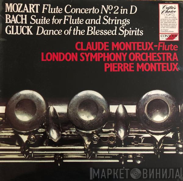 Claude Monteux, Pierre Monteux, The London Symphony Orchestra, Wolfgang Amadeus Mozart, Johann Sebastian Bach, Christoph Willibald Gluck - Flute Concerto In D Major / Suite No.2 In B Minor / Orphée Et Eurydice