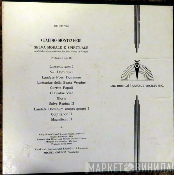 - Claudio Monteverdi , Wally Staempfli , Yvonne Perrin , Magali Schwartz , Pierre-André Blaser , Olivier Dufour , Philippe Huttenlocher , François Loup And Ensemble Vocal De Lausanne , Ensemble Instrumental De Lausanne  Michel Corboz  - Selva Morale E Spirituale And Other Compositions For San Marco In Venice (Volumes I And II)