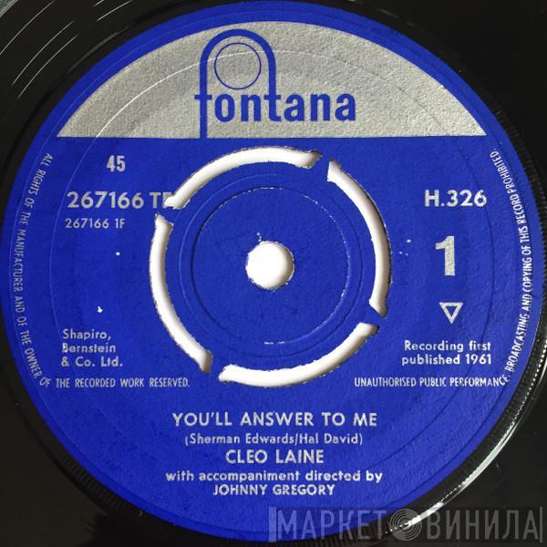 Cleo Laine - You'll Answer To Me