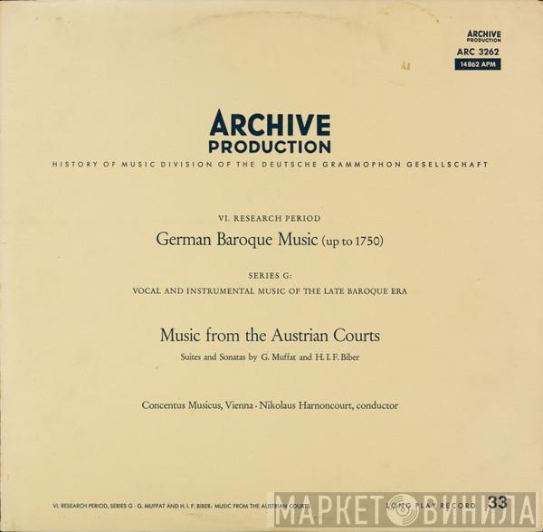 , Concentus Musicus Wien  Nikolaus Harnoncourt  - Music From The Austrian Courts (Suites And Sonatas From G. Muffat And H.I.F. Biber)