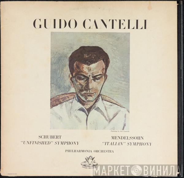 Conducting Guido Cantelli , Philharmonia Orchestra , Franz Schubert  Felix Mendelssohn-Bartholdy  - Symphony No. 8 In B Minor "Unfinished" / Symphony No. 4 In A Major - "Italian"
