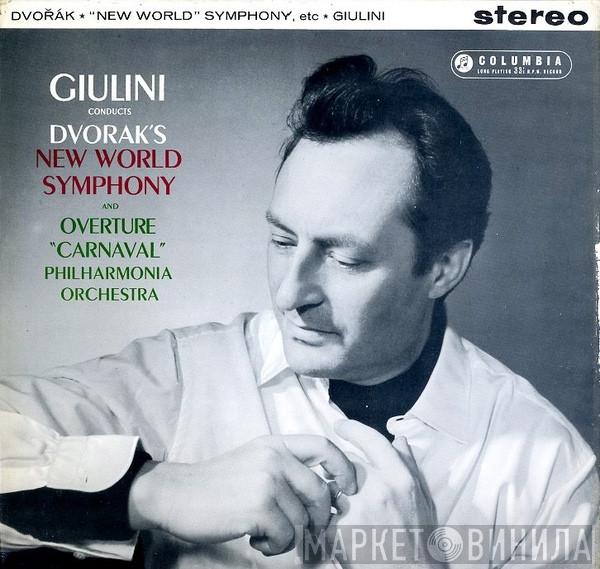 Conducts Carlo Maria Giulini , Antonín Dvořák  Philharmonia Orchestra  - New World Symphony And Overture "Carnaval"