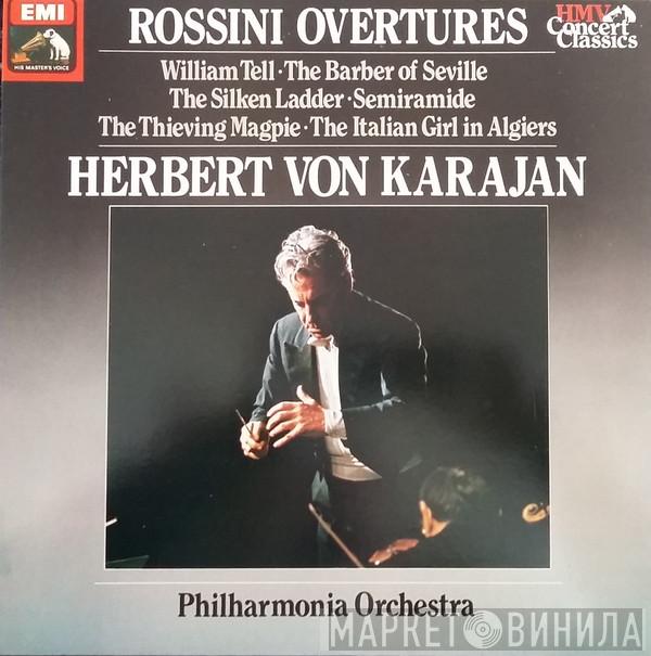 Conducts Herbert von Karajan , Gioacchino Rossini  Philharmonia Orchestra  - Rossini Overtures