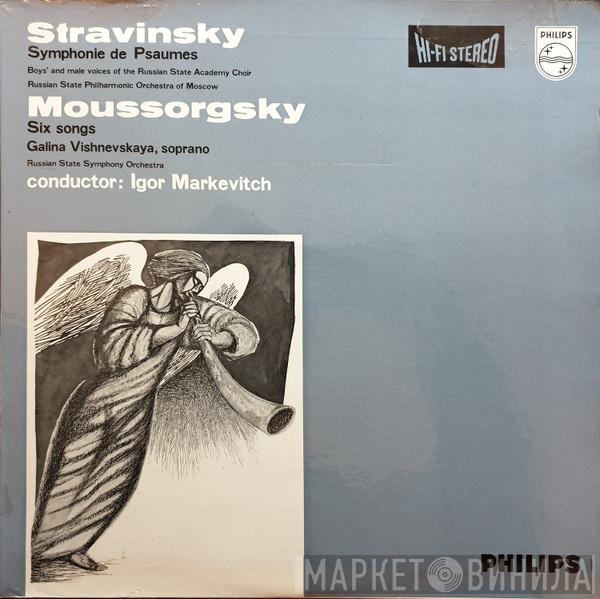 Conducts Igor Markevitch And Igor Stravinsky  Modest Mussorgsky  - Symphonie de Psaumes - Six Songs