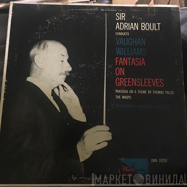 Conducts Sir Adrian Boult , Ralph Vaughan Williams  The Philharmonic Promenade Orchestra  - Fantasia On Greensleeves / Fantasia On A Theme By Thomas Tallis / The Wasps