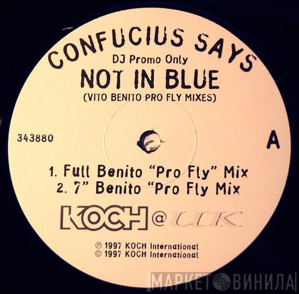 Confucius Says - Not In Blue (Vito Benito Pro Fly Mixes)